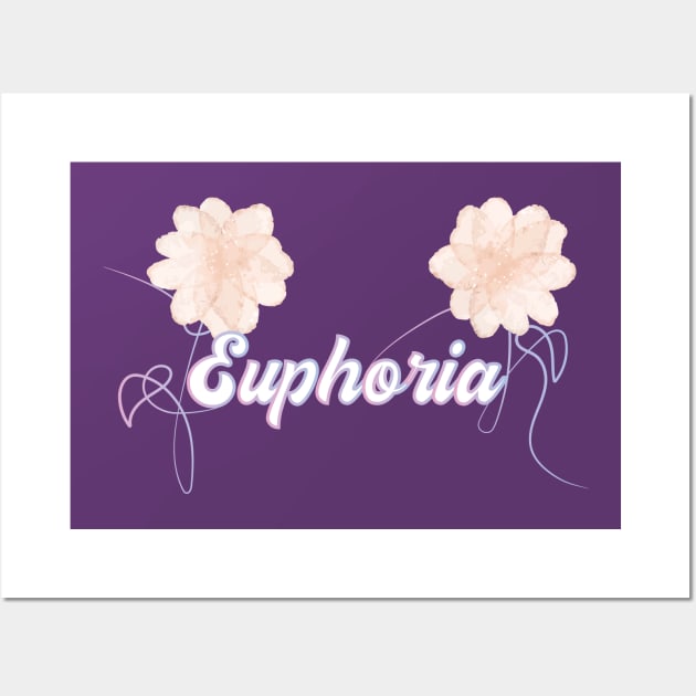 Euphoria Flower | BTS Song Inspired | Gift for BTS Army and Kpop Fans Wall Art by mschubbybunny